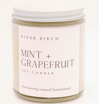 Mint & Grapefruit Soy Jar Candle