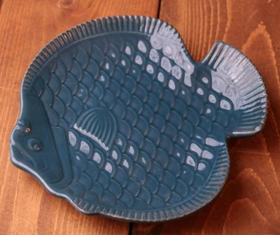 Nautical Fish Plate - Navy Blue