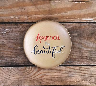 America the Beautiful Plate
