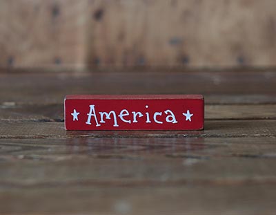 America Mini Stick Shelf Sitter - Red