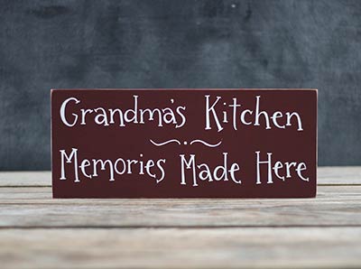 Grandma's Kitchen Wood Sign (Customization available)
