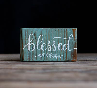 Blessed Sign/Ornament