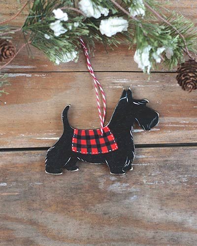 Scottish Terrier Personalized Ornament
