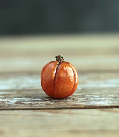Miniature Pumpkin Figurine - Medium