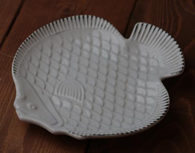 Nautical Fish Plate - White