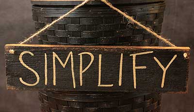 Simplify Wooden Sign - Black
