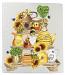 Bee Kind & Sunflowers Tiered Tray Swedish Dishcloth
