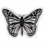 Butterfly Black & White Dish