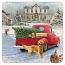 Tree Truck and Dogs Coaster
