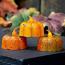 Grungy Pumpkin Battery Tealight Candles (Set of 3)