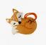 Sleeping Fox Embroidered Ornament
