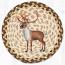 Caribou Braided Tablemat - Round (10 inch)