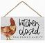 Kitchen Closed Chicken Sign