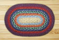 Rainbow Braided Tablemat (10 x 15 inch)