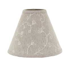 Candlewicking Taupe Lamp Shade - 12 inch