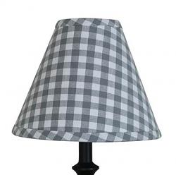 Heritage House Check Gray Lamp Shade - 10 inch