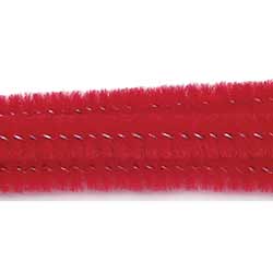 Red Chenille Stems, 6 mm (25 pack)