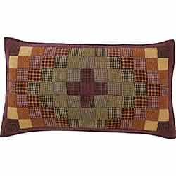 Heritage Farms Primitive Check Quilted Sham King