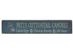 Peter Cottontail Wood Sign