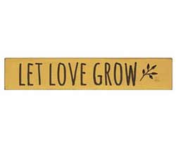 Let Love Grow 18 inch Wood Sign
