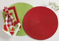 Berry Punch Braided Indoor/Outdoor Placemat