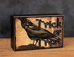 Trick or Treat Crow Light-up Box