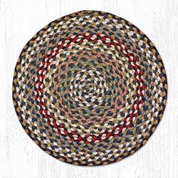 Fir and Ivory Braided Jute Chair Pad