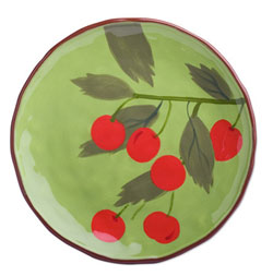 Cherries Luncheon Plate