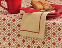 Chalet Napkin with Embroidery