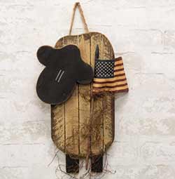 Lath Sheep Hanger with Flag