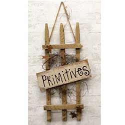 Primitives Picket Fence Sign