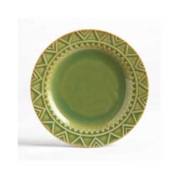 Sierra Stoneware Plate - Moss Green