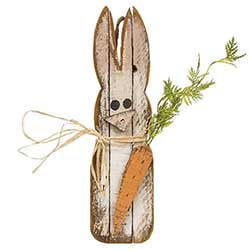 Lath Bunny with Carrot Hanger