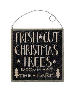 Christmas Trees Tin Sign