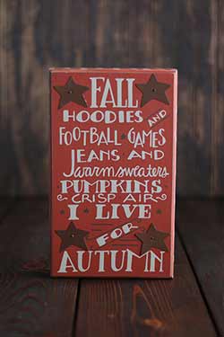 Fall Hoodies Box Sign