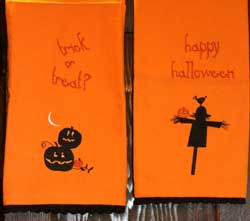 Halloween Embroidered Guest Towel