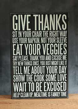 Good Manners Box Sign