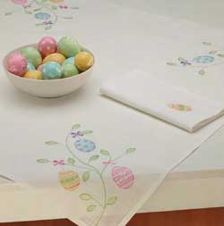 Easter Egg Garden Tablecloth - 60 x 84 inch