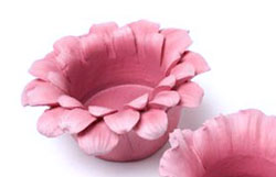 Pink Flower Head Tealight