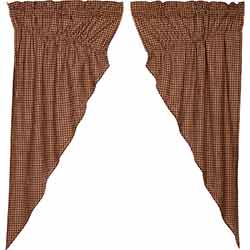 Patriotic Patch Plaid Prairie Curtain (63 inch)