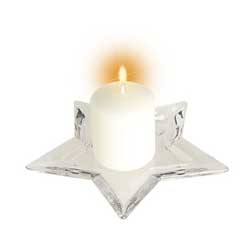 Star Plate or Candle Holder - Medium