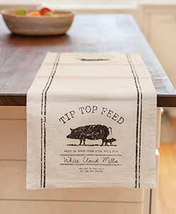 Tip Top Pig 48 inch Table Runner