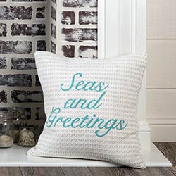 Arielle Seas and Greetings Throw Pillow Cover