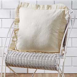 Abigail Ruffled Accent Pillow (with Down Fill)
