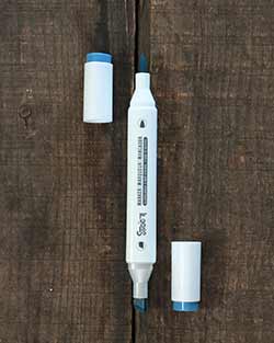 Studio 71 Dual-Tip Alcohol Ink Marker - Nautical Blue