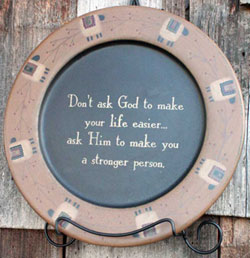 A Stronger Person Plate
