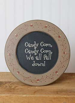 Candy Corn Halloween Plate