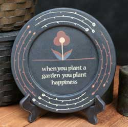 Wildflower Inspirational Plate - Plant Happiness