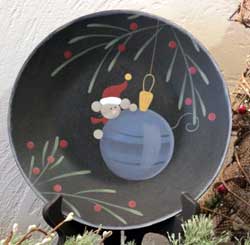 Festive Mouse Plate with Ornament