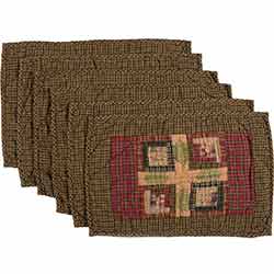 Tea Cabin Quilted Placemats (Set of 6)